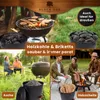 BLACK OAK Ascheeimer SANTORINI 25L – Set mit Schaufel & Produktbild-Vorschau 6