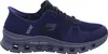 A side view of a blue Skechers shoe against a white background. Voir les images du produit