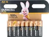 A retail package of Duracell Plus AA batteries, showing the front of the packaging with a cartoon bunny mascot. Voir les images du produit