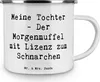 Mr. & Mrs. Panda Pott Spruch Tochter Morgenmuffel - Weiß - Produktbild-Vorschau 3