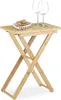 Tavolino relaxdays pieghevole in legno di bambù Anteprima dell’immagine prodotto 1