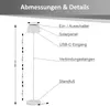 LED Solar Stehleuchte Outdoor dimmbar mit Dämmerungssensor Produktbild-Vorschau 2