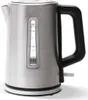 A silver electric kettle with a black handle and a water level indicator is shown against a white background. Anteprima dell’immagine prodotto