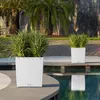 LECHUZA-Pot de fleurs CUBE Cottage 50 Marron sable | Pot de Voir les images du produit 25
