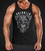 Herren Tank-Top Aufdruck Valhalla Wikinger Helm Viking Odin Produktbild-Vorschau 2