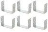 Aqbau 6er Set U-Pfostenträger zum Aufschrauben 160 mm Produktbild-Vorschau 1