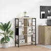 vidaXL Regał dąb sonoma 82 x 32 x 112 cm Materiał Podgląd zdjęcia produktu 3
