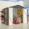 GIHAUVIA Abri de jardin métallique 180 × 229 × 191 cm Voir les images du produit 9