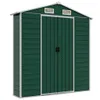 Abri de jardin vert 191x555x198 cm acier galvanisé Voir les images du produit 6