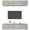 vidaXL TV Schränke 4 Stk. Betongrau 80x30x30 cm Produktbild-Vorschau 5