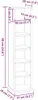 vidaXL CD-Schrank Hochglanz-Weiß 21x20x88 cm Holzwerkstoff Produktbild-Vorschau 7