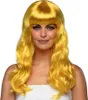 Lange Haare gelb - Kostüm Perücke für Fasching Produktbild-Vorschau 6