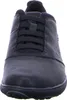 A close-up, front-facing view of a black men's shoe. Produktbild-Vorschau