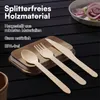 Set di posate in legno monouso H&S - 150 pezzi di posate Anteprima dell’immagine prodotto 4