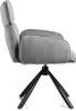 HowHomely | Stolička Tudor - sivá - ergonomická kancelárska Náhľad obrázku produktu 4