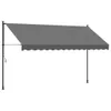 vidaXL Tenda retrattile antracite 350x150 cm in tessuto e Anteprima dell’immagine prodotto 1