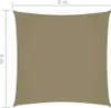 Parasole a Vela in Tela Oxford Quadrato 6x6 m Beige Anteprima dell’immagine prodotto 6
