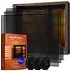 Netsa | 3er Set Fenster Moskitonetz 150x180 cm Schwarz – Produktbild-Vorschau 1