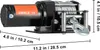 A product image showing a winch with dimensions indicated by measurement lines and text. Náhled obrázku produktu