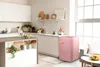 Congelatore retrò - rosa con decorazioni in legno - DOMO Anteprima dell’immagine prodotto 5