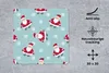 MuchoWow® Mauspad Mousepad Weihnachtsmann - Schneeflocke - Produktbild-Vorschau 2