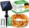 Girlanda Solarna Ogrodowa 200x LED Ozdobna 21m Ciepła 3000K Podgląd zdjęcia produktu 2