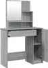 vidaXL Toaletní stolek se zrcadlem Grey Sonoma 86,5x35x136 Náhled obrázku produktu 8