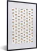 MuchoWow® MuchoWow® Gerahmtes Poster Wohnzimmer - Muster - Produktbild-Vorschau 1