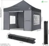 VOUNOT® Pavillon 3x3m, Wasserdichter Faltpavillon, Faltbar Produktbild-Vorschau 7