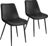 tectake® Set Stuhl Monroe gepolstert, in Samtoptik 48 x 59 Produktbild-Vorschau 1