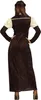 A woman wearing a medieval princess costume, viewed from the back. Produktbild-Vorschau