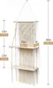 Wandregal Holz Makramee Regal Boho Deko Hängeregal Wanddeko Produktbild-Vorschau 5
