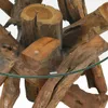 vidaXL Couchtisch, Teak Treibholz Massivholz, Rund Ø 60 cm, Produktbild-Vorschau 3