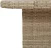 vidaXL Tavolo da giardino beige 90x55x71 cm in poly rattan Anteprima dell’immagine prodotto 8
