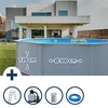 Stahlwandpool Set rund 300x120 cm, Stahl 0,45 mm weiß, Produktbild-Vorschau 1