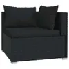 vidaXL 6 tlg. Garten Lounge Set mit Kissen Poly Rattan Produktbild-Vorschau 5