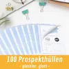 perfect line 100 Prospekthüllen A4 Typ L seitlich offen PP Produktbild-Vorschau 3