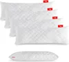 A stack of white body pillows with a quilted pattern, and a single pillow shown below. Produktbild-Vorschau