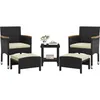 Yaheetech 5er Gartenmöbel Set, aus Rattan, inkl. 2 Produktbild-Vorschau 1