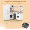 Cucina per bambini COSTWAY, cucina ad angolo con 12 Anteprima dell’immagine prodotto 2