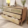 okwish Rattan Kommode Sideboard mit viel Stauraum, Schrank Produktbild-Vorschau 1