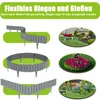 XMTECH 2,3m Palissade de jardin aspect bois, bordure de Voir les images du produit 6