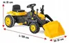 MalPlay Dětský šlapací traktor s přední lžící XXL, žlutý Náhľad obrázku produktu 4