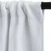 Close-up of a white curtain hanging from a rod, with a measurement indicator. Náhled obrázku produktu