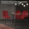 ML-Design jedálenské stoličky set 2 červené, obývacie Náhľad obrázku produktu 5