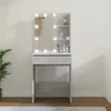 vidaXL Toaletní stolek s LED betonem šedý 60x40x140 cm - Náhled obrázku produktu 2