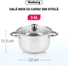 Hrnec Rosberg R51210O22, 3,6 l, 22 cm, skleněná poklice s Náhled obrázku produktu 6