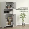 Armoire de cuisine HOMCOM, armoire haute avec étagère pour Voir les images du produit 4