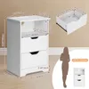 FCH Noční stolek, noční stolky s nabíjecí stanicí s Náhled obrázku produktu 3