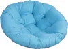 A light blue, round cushion for a hanging chair. Produktbild-Vorschau